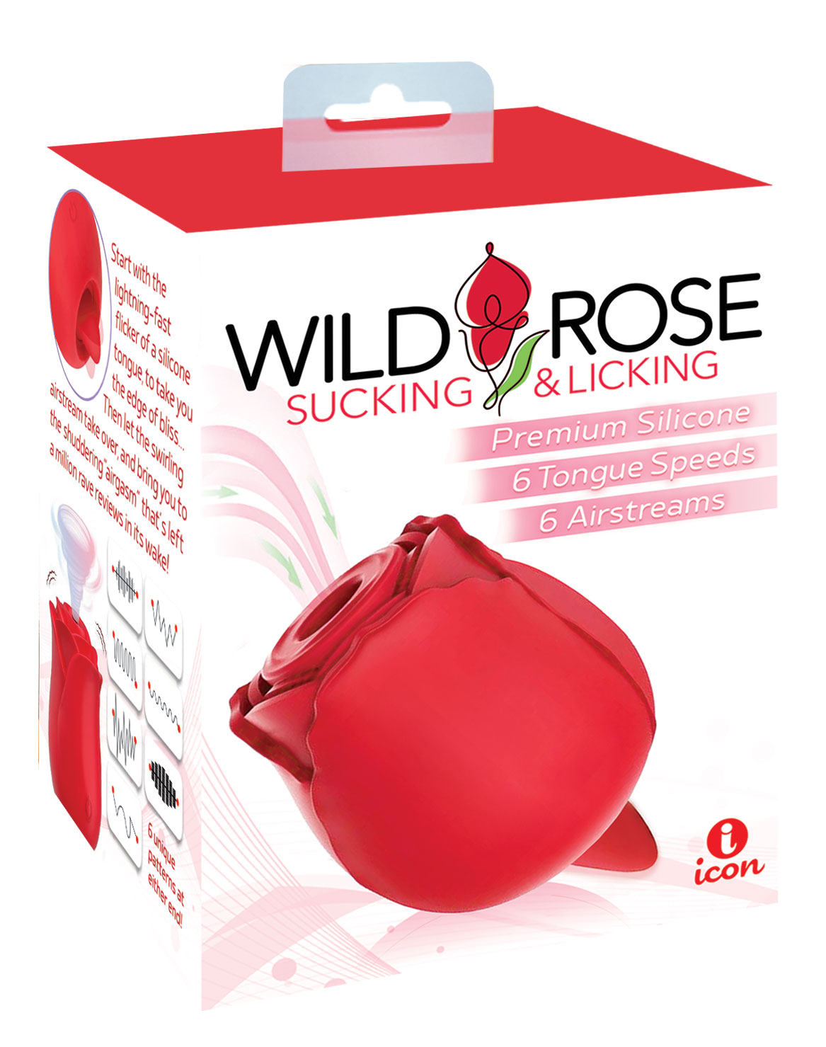 wild rose sucking and licking red 