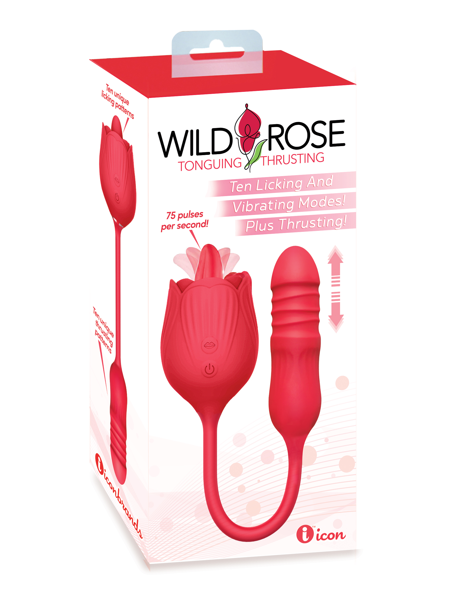 wild rose tonguing thrusting red 