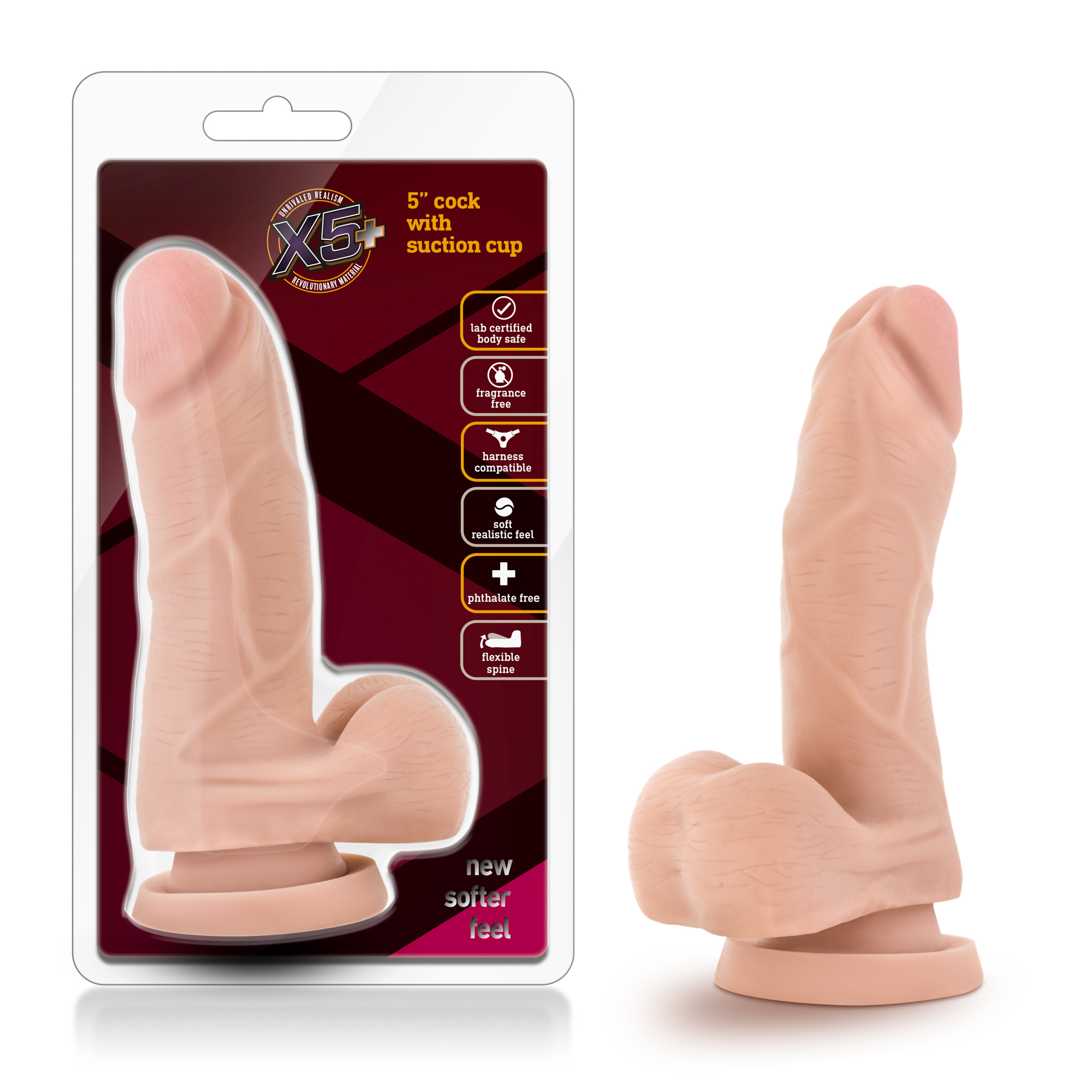 x  inch cock with suction cup dildo 