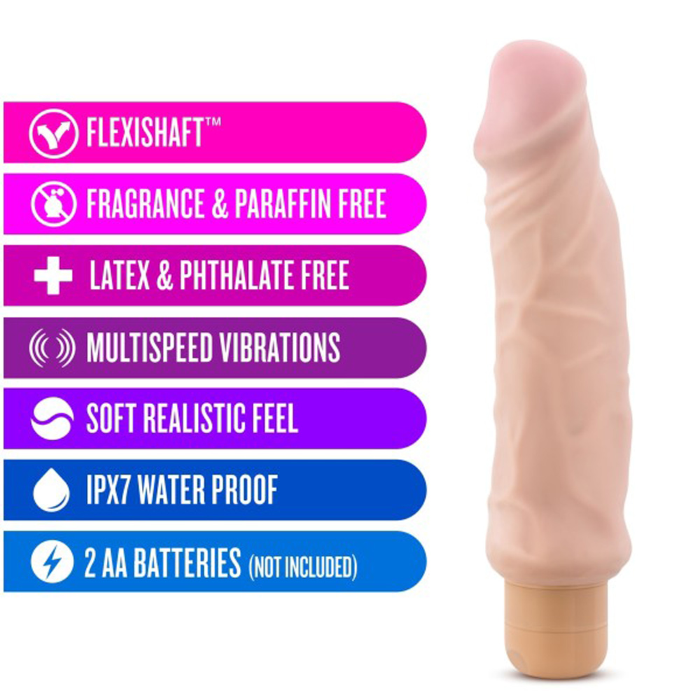 x plus hard on vibrating  inch dildo natural 