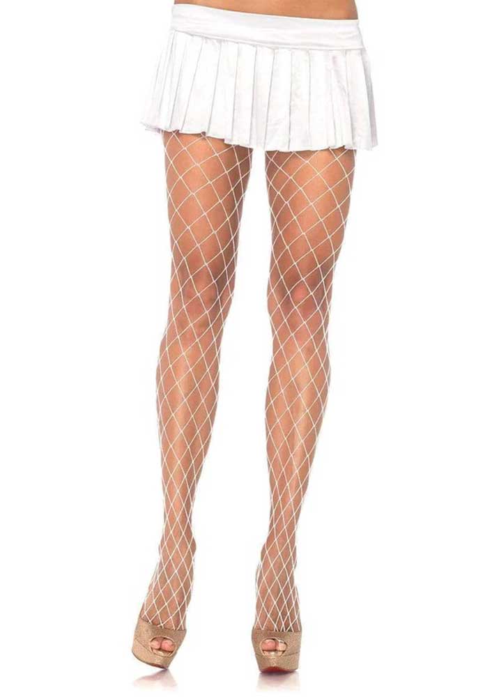 xena spandex diamond tights one size white 