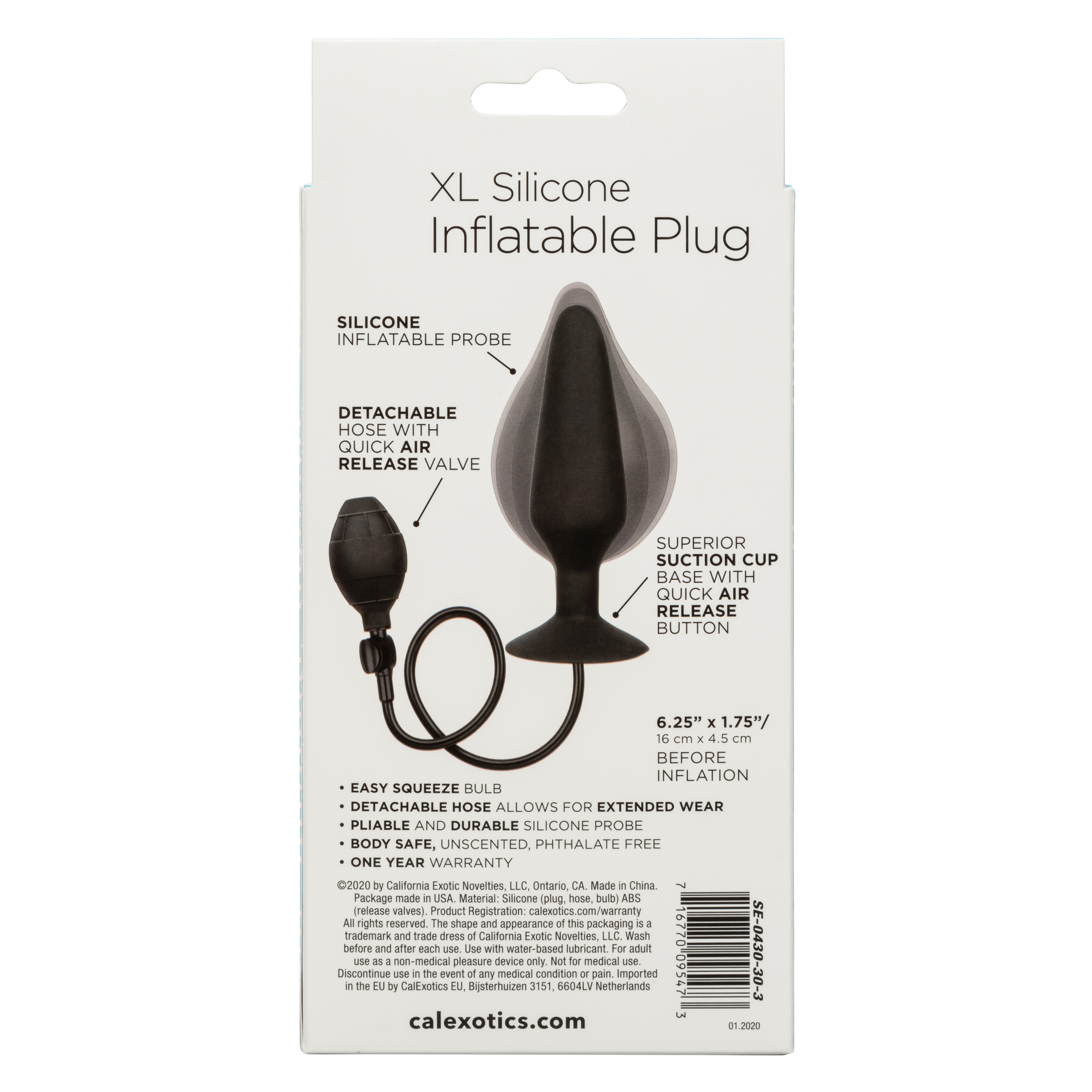 xl silicone inflatable plug 