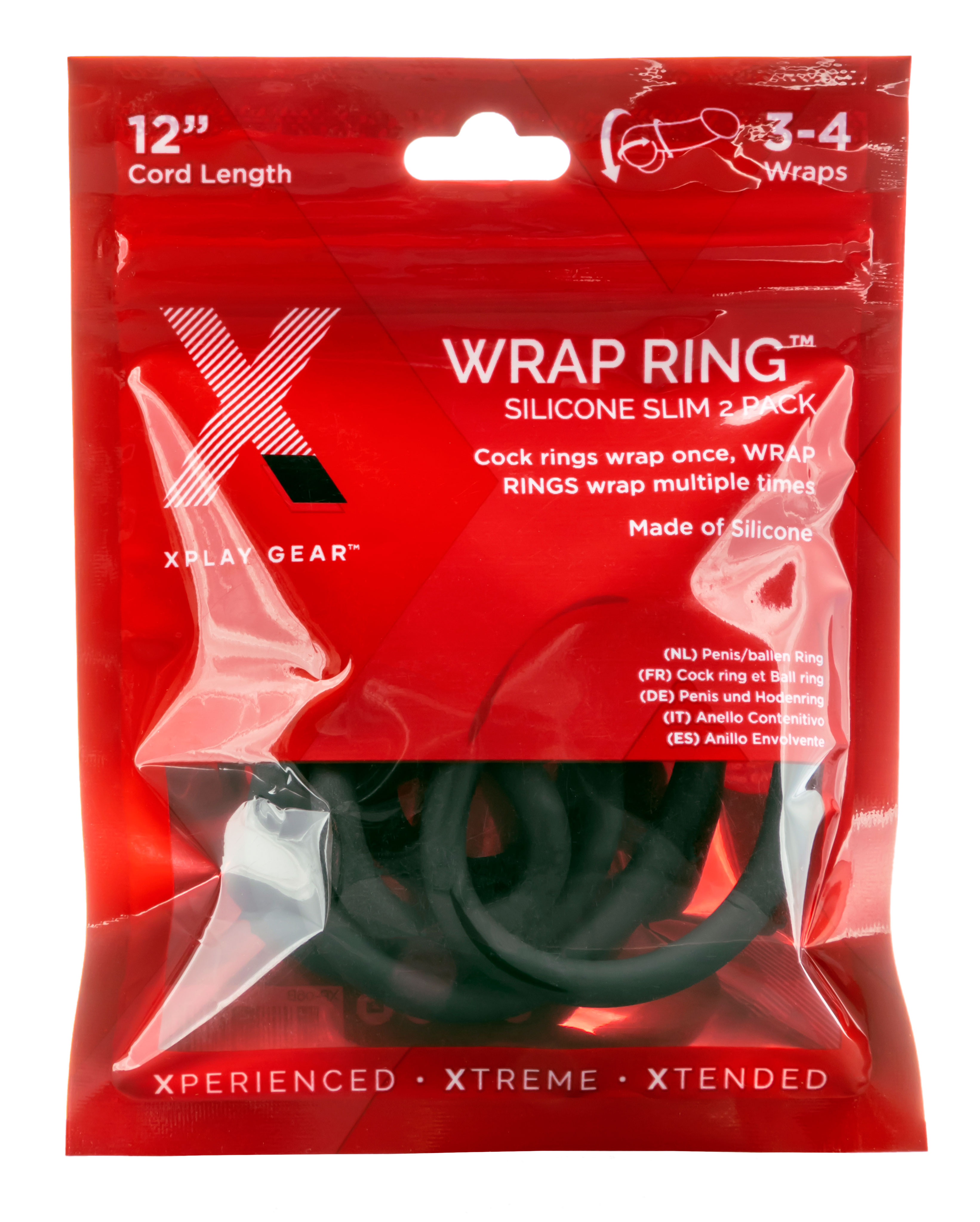 xplay silicone  inch thin wrap ring 