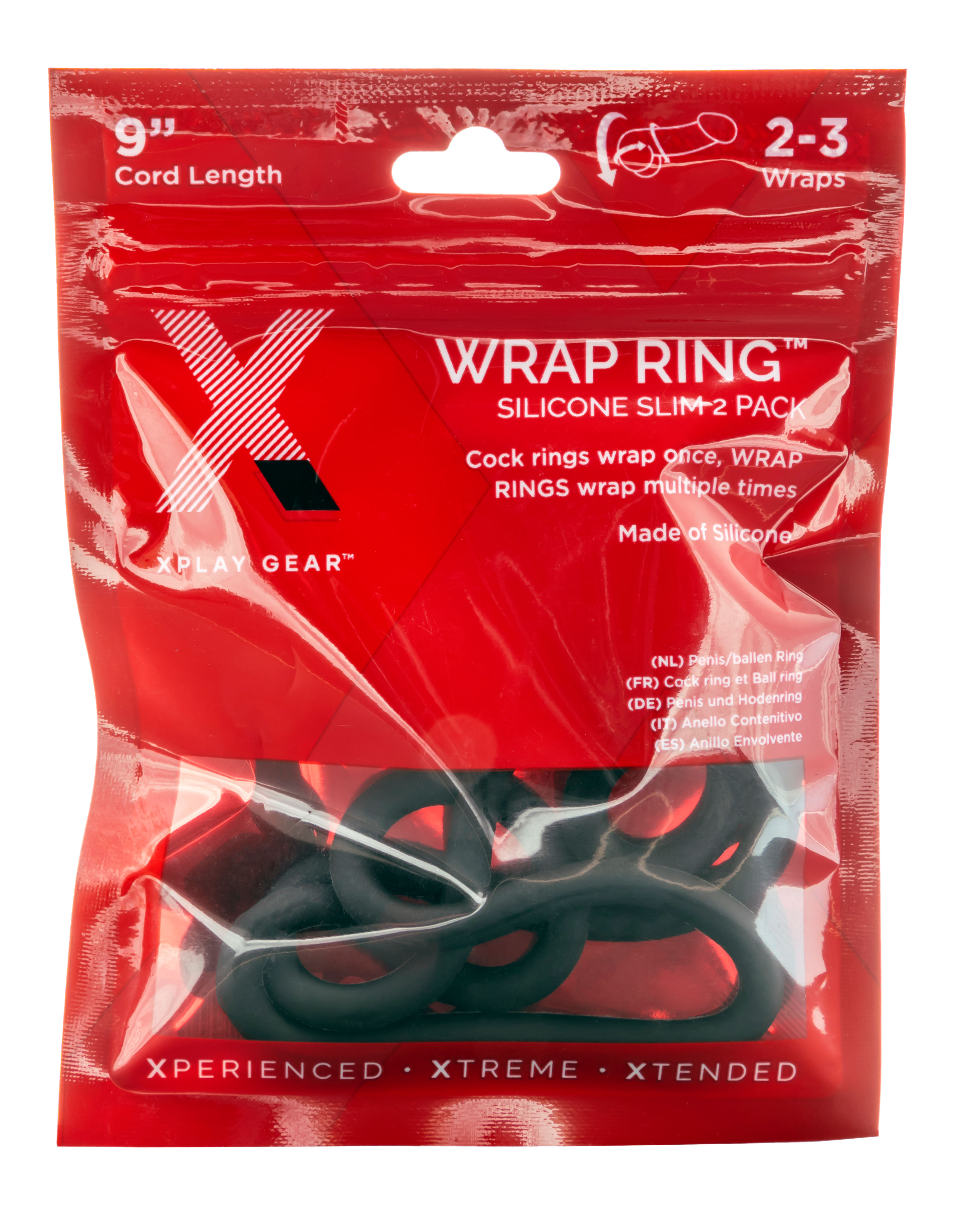 xplay silicone  inch thin wrap ring 