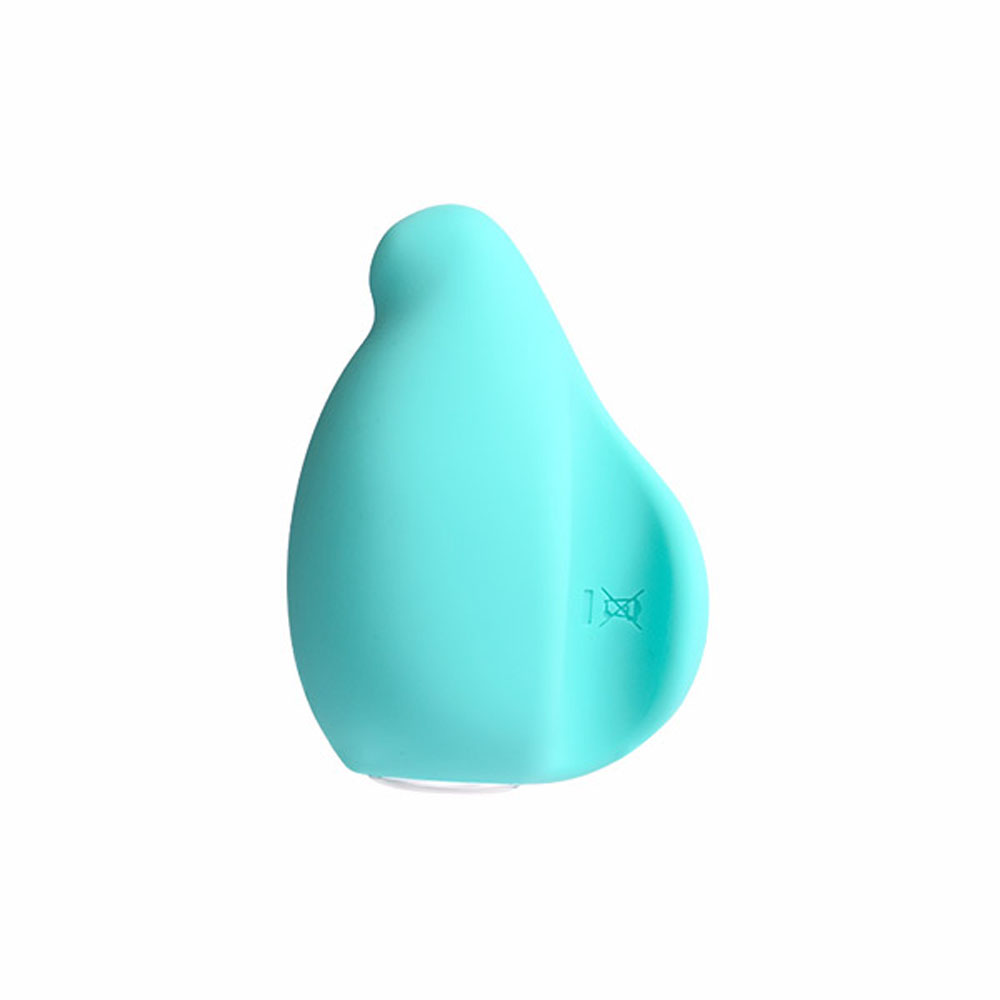 yumi rechargeable finger vibe tease me turquoise 