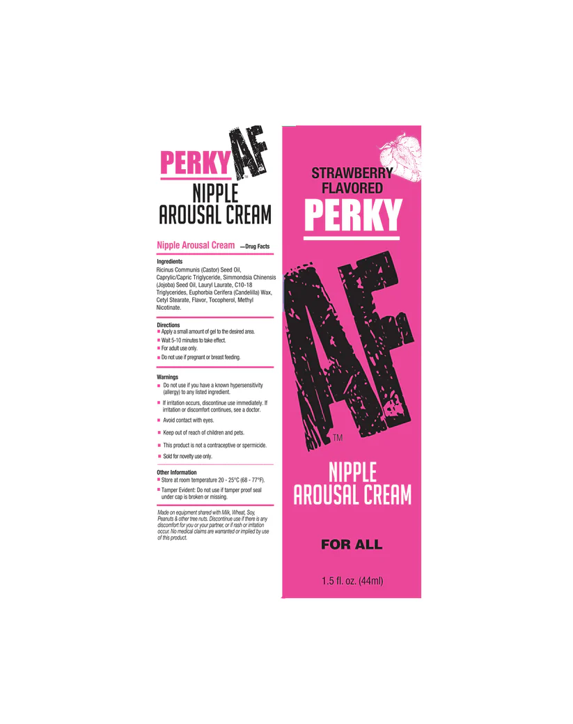 Perky Af Nipple Arousal Cream Strawberry 15oz
