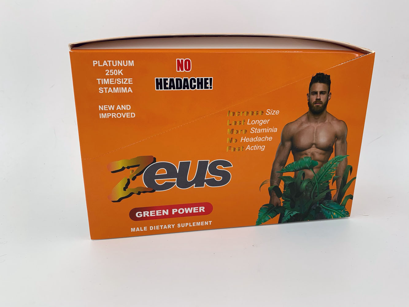 zeus green power male sexual enhancement  count  display 