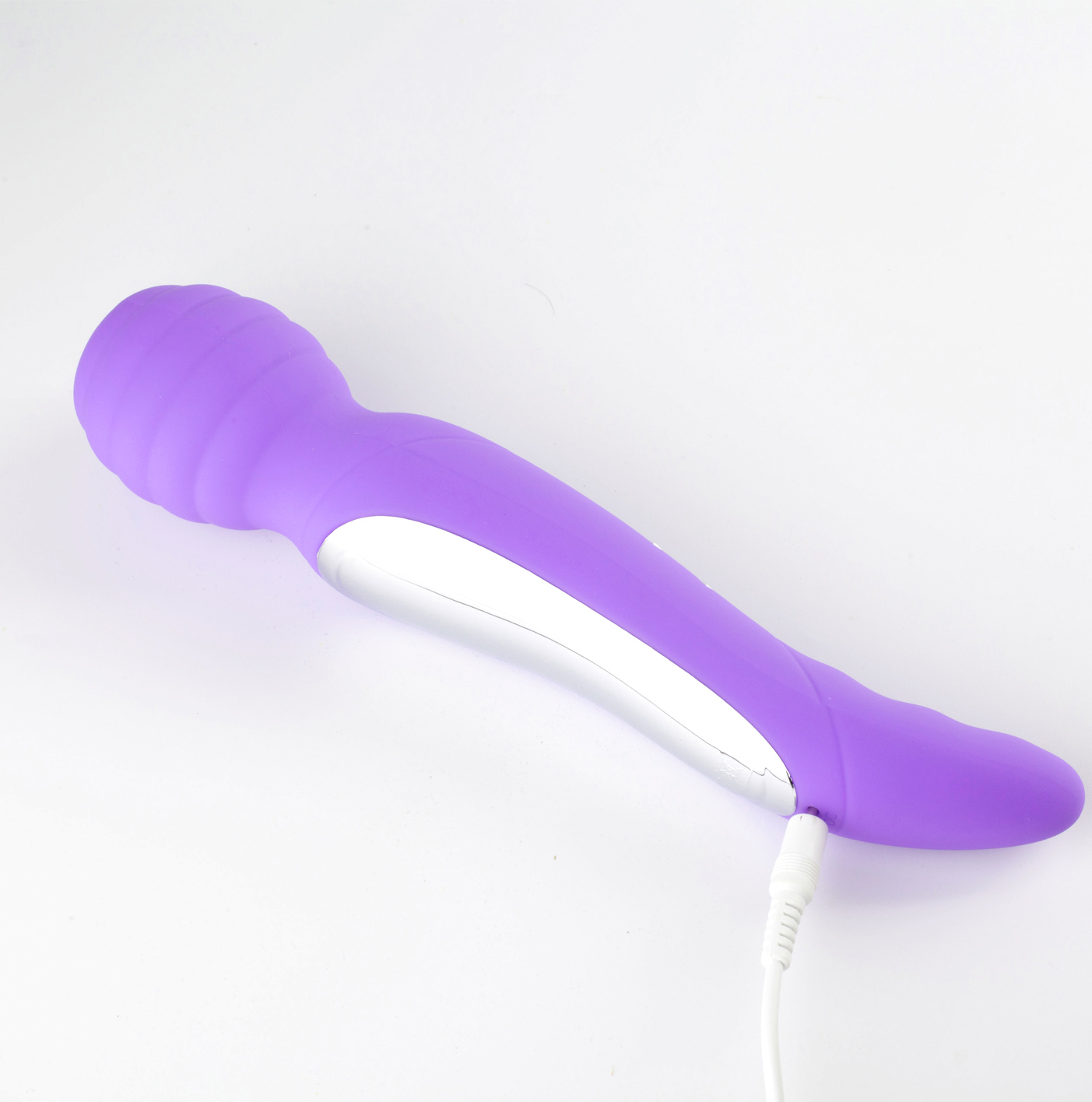 zoe twisty dual vibrating pleasure wand purple 