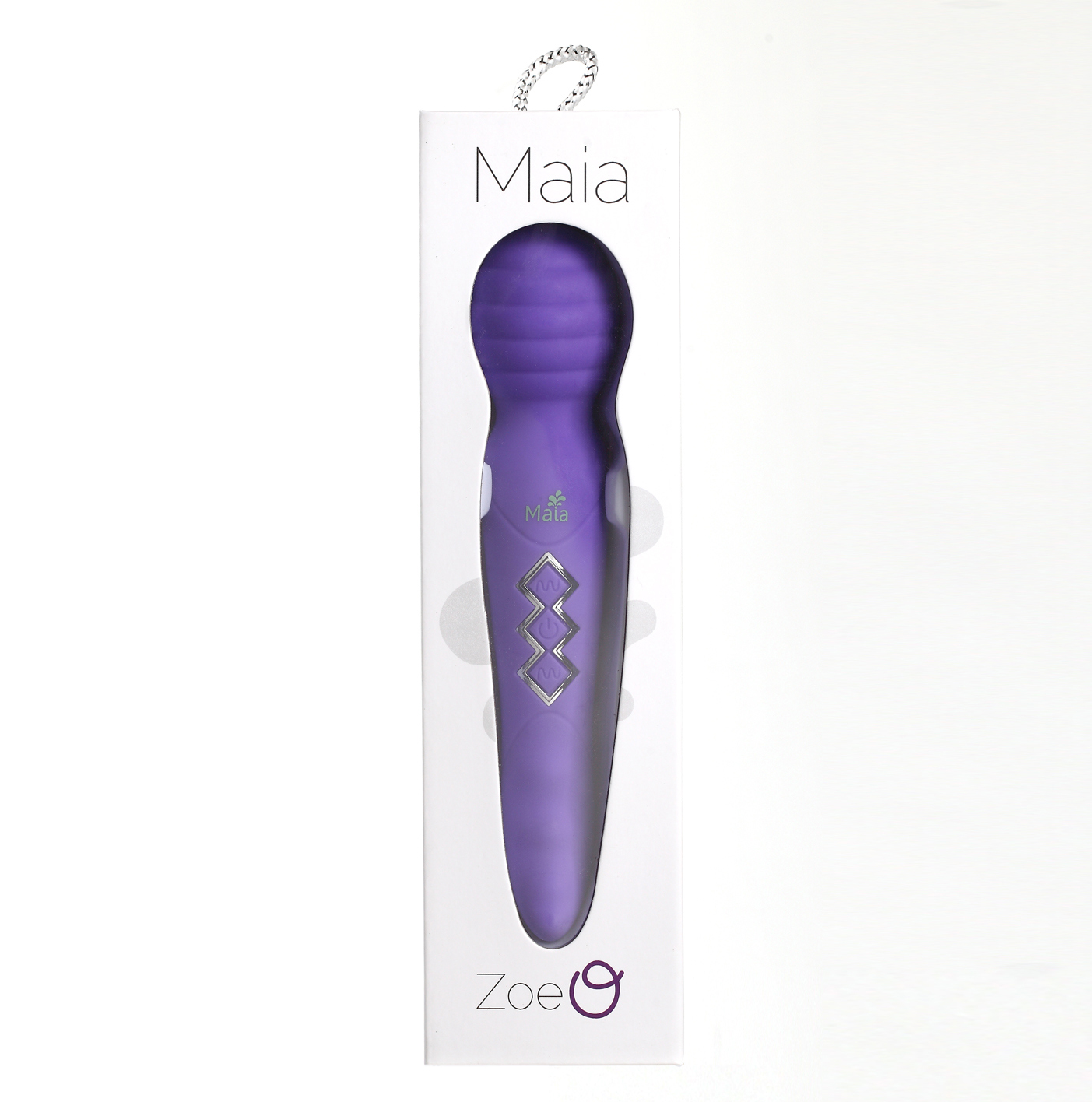 zoe twisty dual vibrating pleasure wand purple 